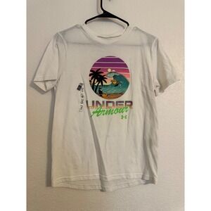 Lot of 8 Kids Graphic T-Shirt Bundle Nike Adidas Under Armour Baseball‎ etc Tees